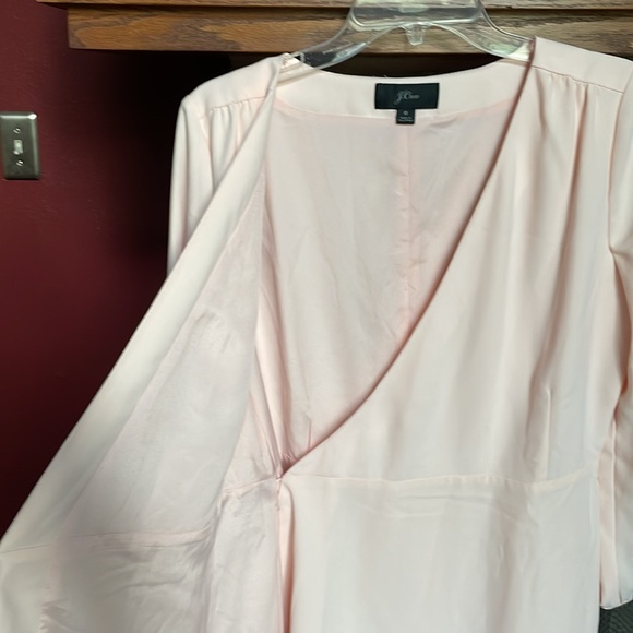 J. Crew Elegant Pink Wrap Dress - Picture 4 of 8